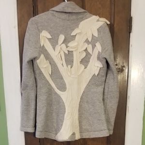 Anthropologie tree cardigan